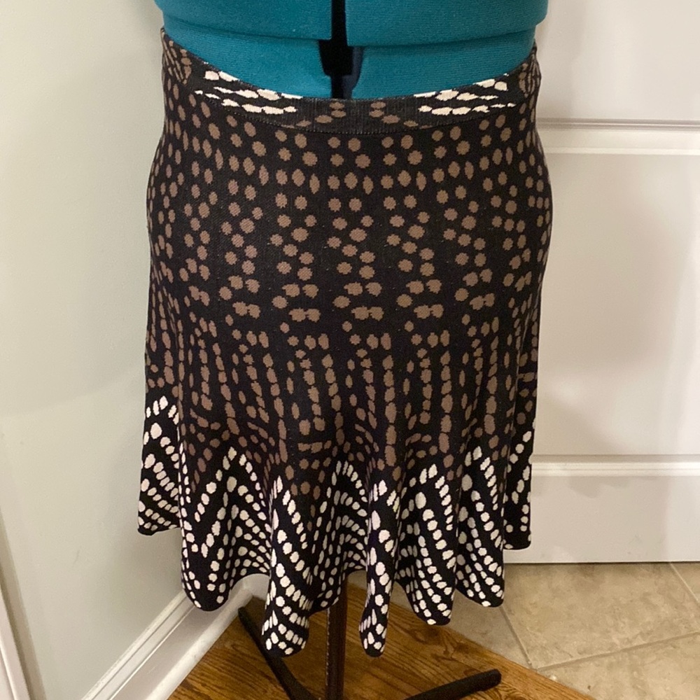 BCBGMaxAzria black/brown/tan skirt in Medium